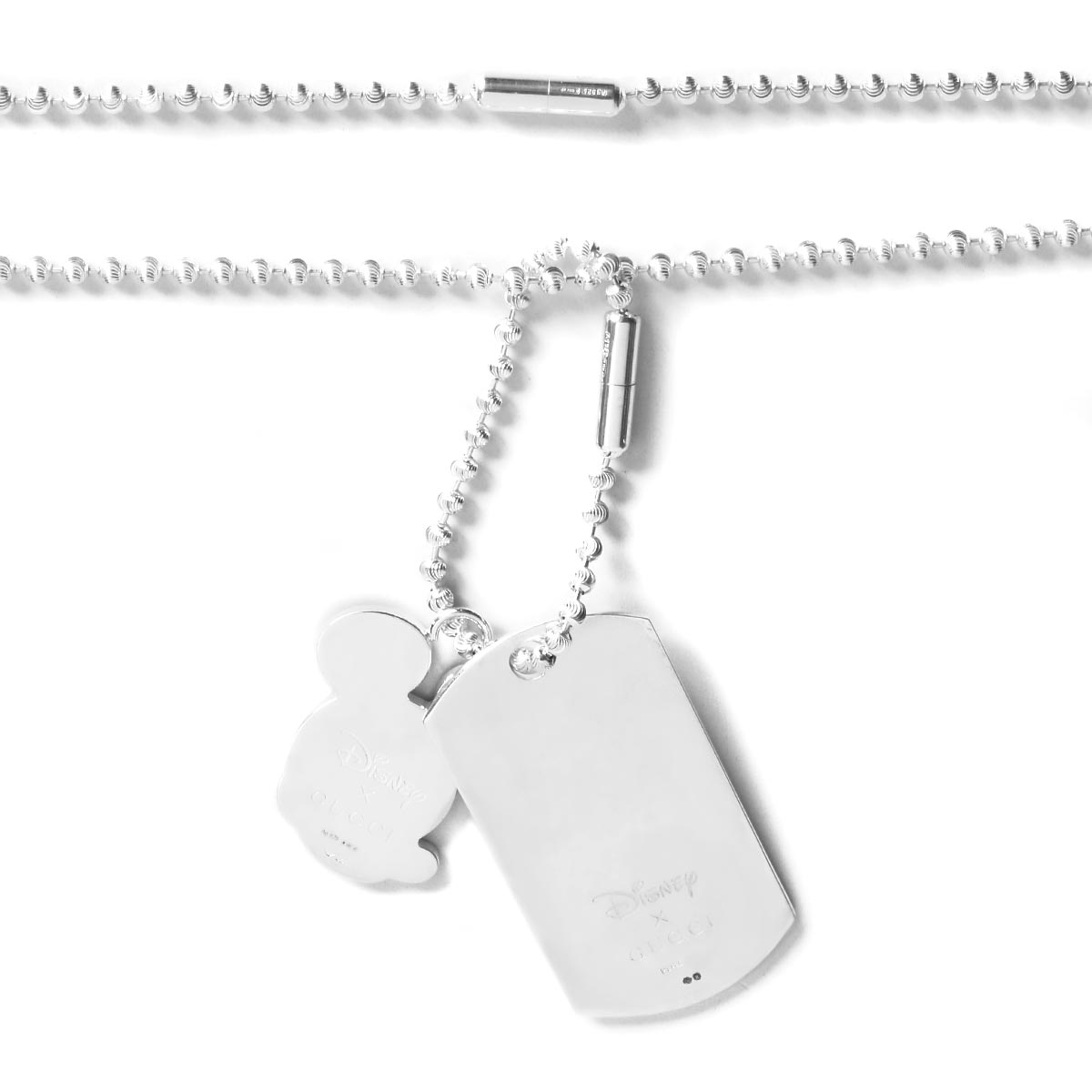 グッチ ネックレス アクセサリー メンズ レディース タグプレート ミッキーマウス ディズニーコラボ Disney シルバー Jl0 8176 Gucci Alittlepeaceofmind Co Uk