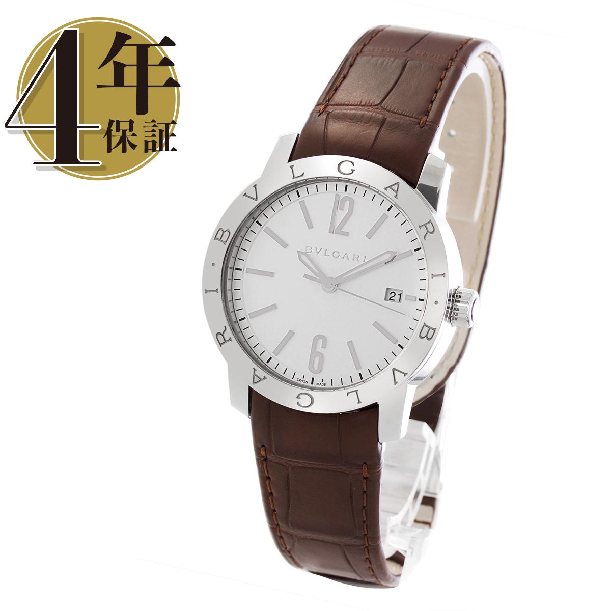 BVLGARI BB38BSLDCH 自動巻きクロノグラフ アリゲーターレザー