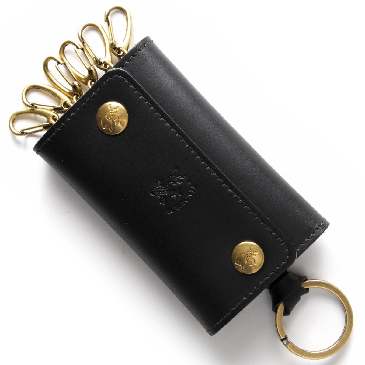 楽天市場 イルビゾンテ キーケース メンズ レディース スタンダード ブラック C0966 P 135 Il Bisonte ブルークウォッチカンパニー