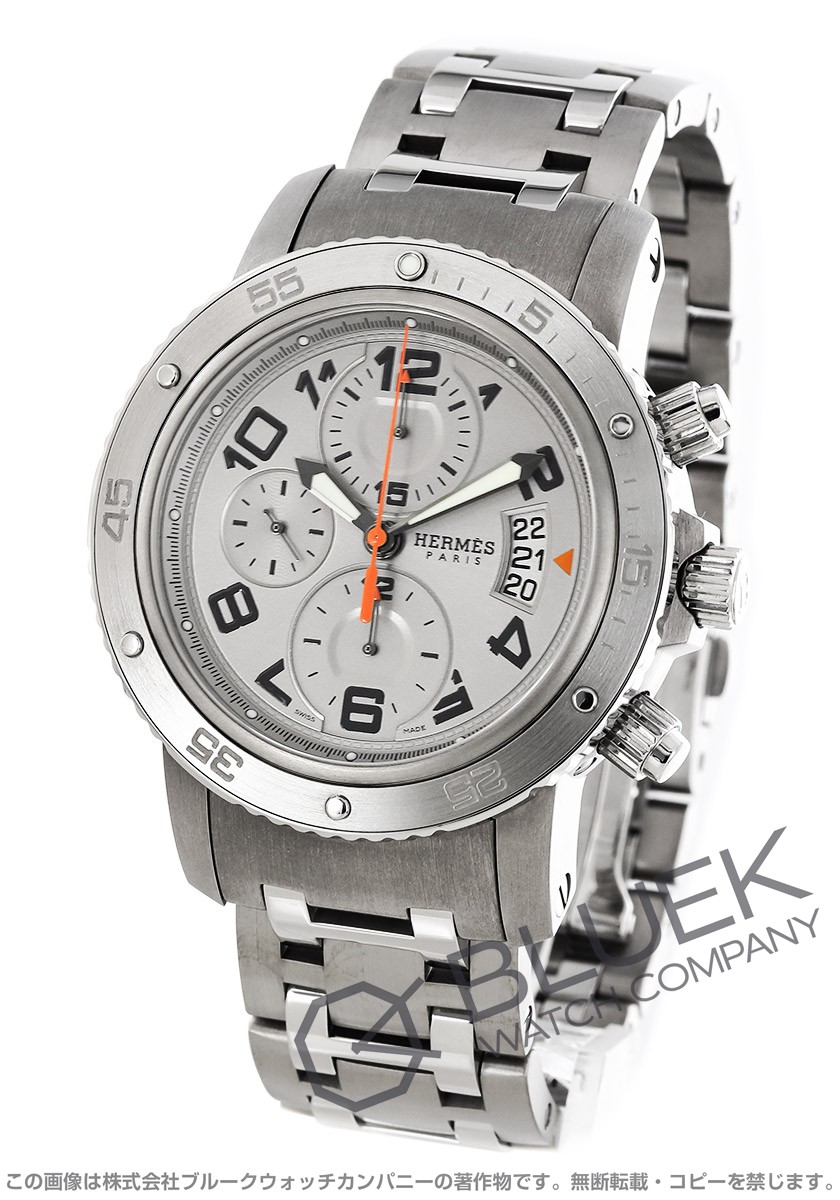 エルメス クリッパー クロノ サンローラン メカニカル ダイバーズ Hermes クロノグラフ クリッパー 腕時計 メンズ Hermes Cp2 941 2 4963 ブルークウォッチカンパニー 送料無料 エルメス Cp2 941 2 4963 Hermes 時計 新品