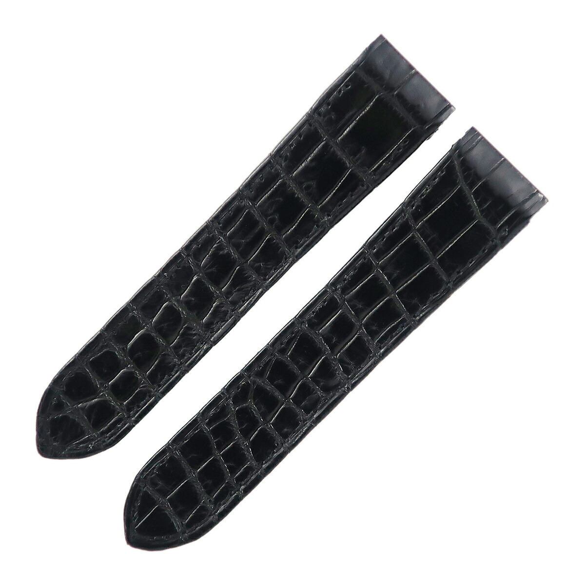 オーダー品 未使用 汎用 他社製 ベルト ストラップ 替え Dバックル用 20ｍｍ 黒 メンズ 腕時計 【中古】｜ブルークウォッチカンパニー