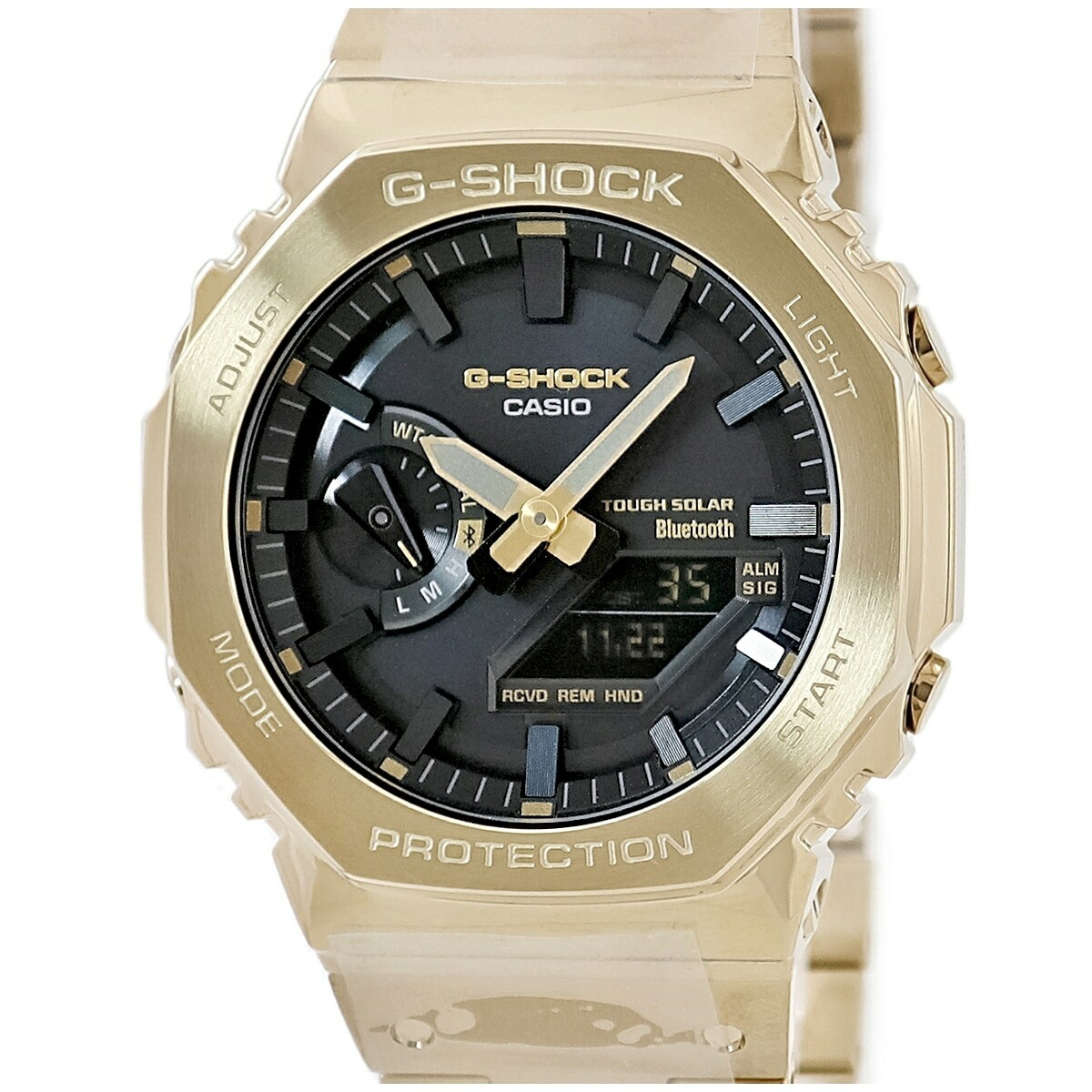 カシオ CASIO G-SHOCK フルメタル GM-B2100GD-9AER 未使用 タフソーラー 電波時計 耐衝撃 ゴールド メンズ 腕時計クオーツ ブラック 【中古】｜ブルークウォッチカンパニー