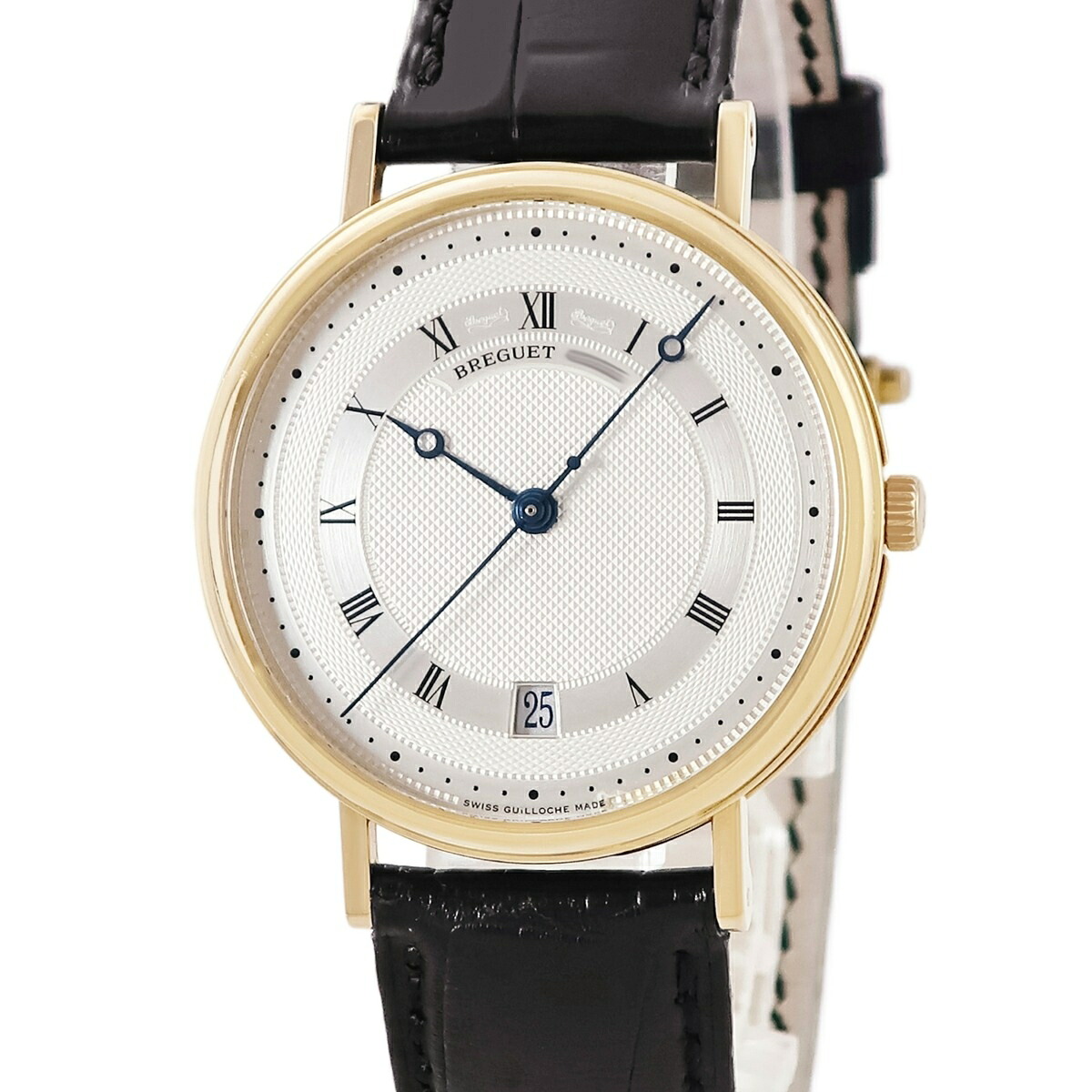 ブレゲBREGUETクラシックツインバレル5930BA/12/986OH済K18YG無垢デイトスモセココインエッジメンズ腕時計自動巻きシルバー【中古】