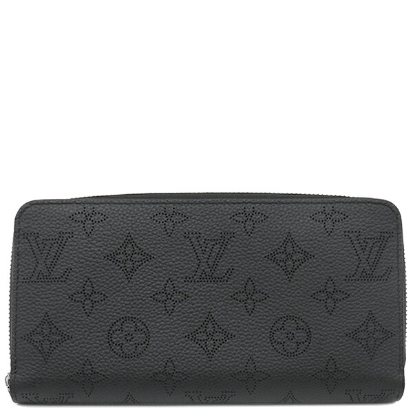 ルイヴィトン LOUIS VUITTON 長財布 ジッピー ウォレット モノグラムマヒナ ノワール シルバー金具 黒 ラウンドファスナー M61867 RFID 【箱】 【中古】｜ブルークウォッチカンパニー