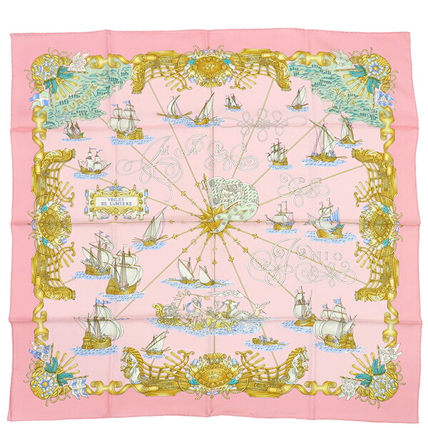 楽天市場】HERMES エルメス スカーフ カレ 90 シルク100% 『LES QUATRE