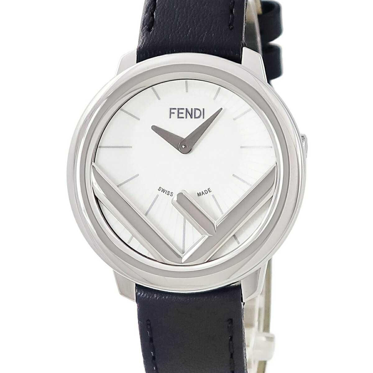 フェンディ FENDI エフ イズ フェンディ ラナウェイ 36MM F710034011 未使用 白 レディース 腕時計クオーツ ホワイト 【中古】|ブルークウォッチカンパニー