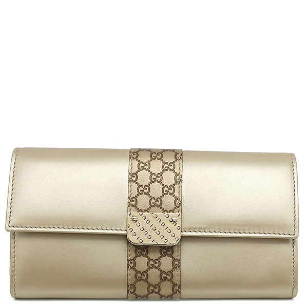 楽天市場】【財布】GUCCI グッチ マイクログッチシマ レザー 2つ折長