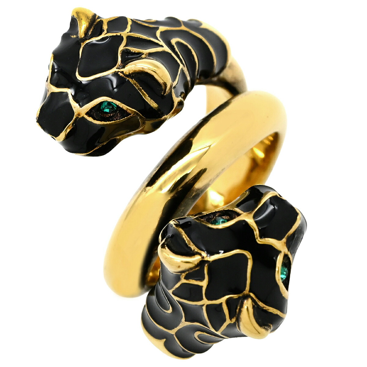 楽天市場】グッチ【GUCCI】タイガーヘッド リング レッド エナメル付き