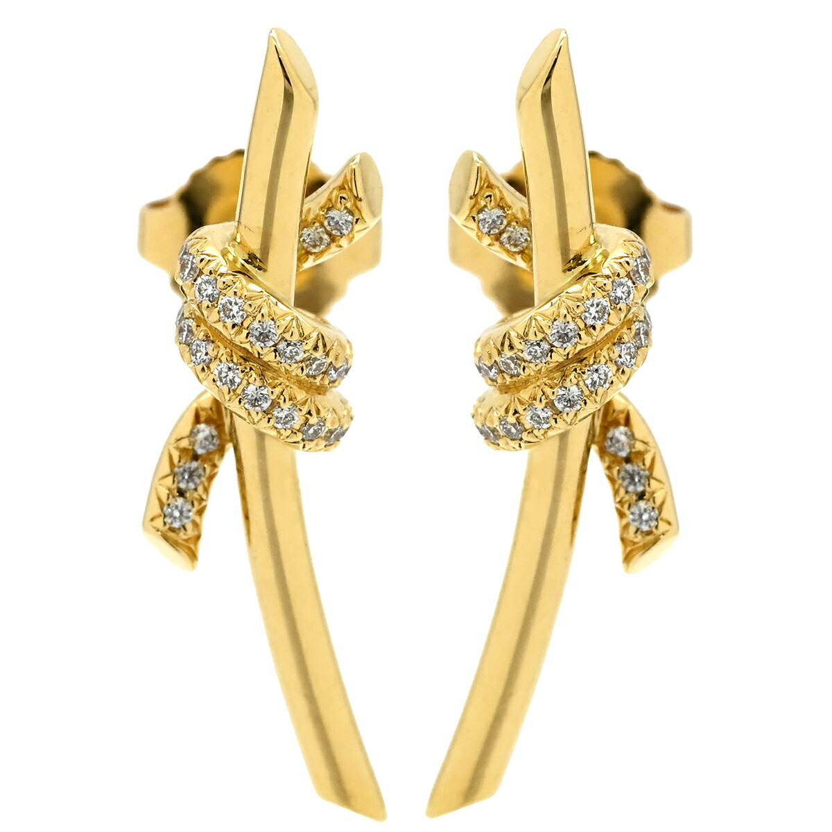 楽天市場】ティファニー TIFFANY&Co. リボン ピアス K18YG イエロー