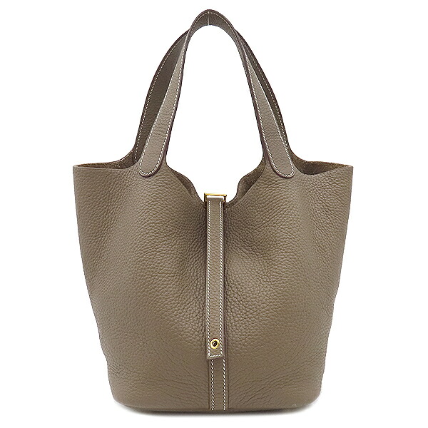 エルメス HERMES ハンドバッグ ピコタンロック MM トリヨンクレマンス エトゥープ ゴールド金具 グレージュ Y 【保存袋】 【中古】|ブルークウォッチカンパニー