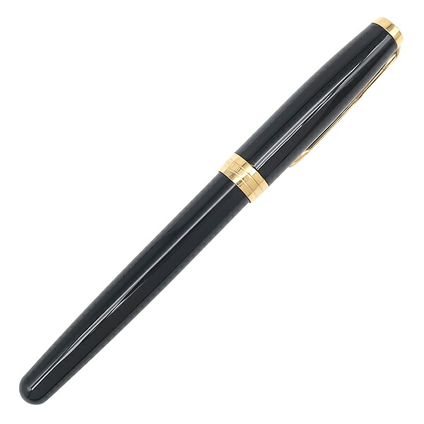 パーカー PARKER 万年筆 ソネット ラックブラックGT 真鍮 ラッカー K18(ペン先) ブラックXゴールド F(細字) K18ペン先 カートリッジ/コンバーター両用式 1950550 【中古】｜ブルークウォッチカンパニー 11,360円