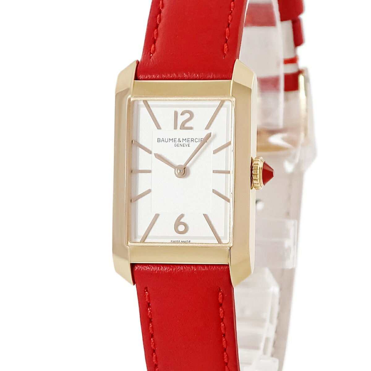 ボーム&メルシエ BAUME&MERCIER ハンプトン M0A10628 未使用 K18PG&times;Ti コンビ アラビア バー レディース 腕時計クオーツ シルバー 【中古】｜ブルークウォッチカンパニー