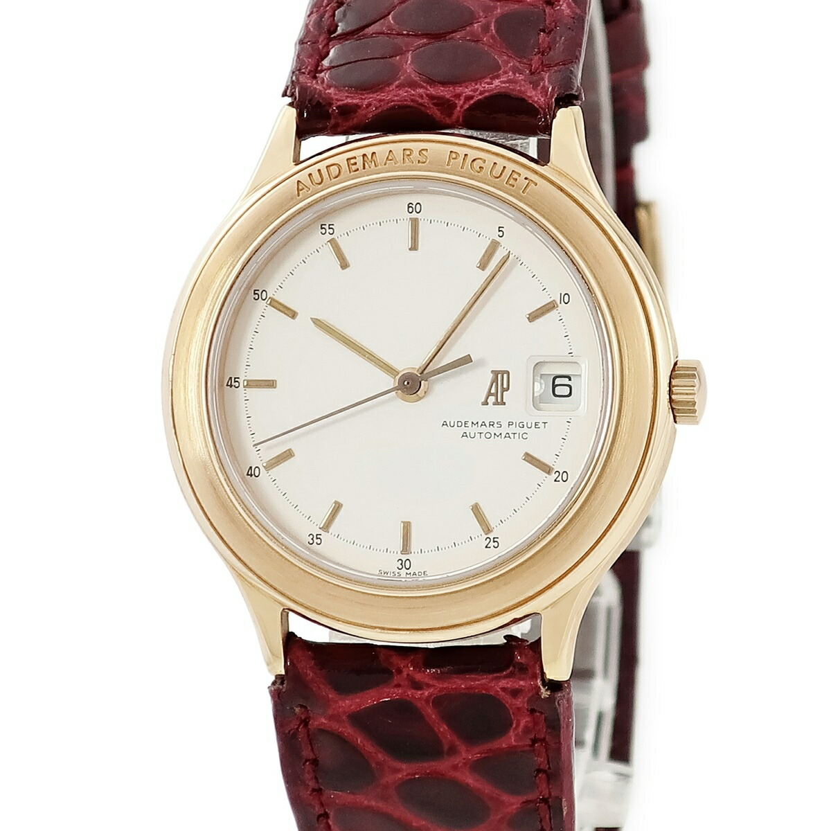 オーデマピゲ AUDEMARS PIGUET ユイティーム 77113OR/O/0002/01 OH済 K18RG無垢 シルバー バー デイト レディース 腕時計自動巻き シルバー 【中古】|ブルークウォッチカンパニー