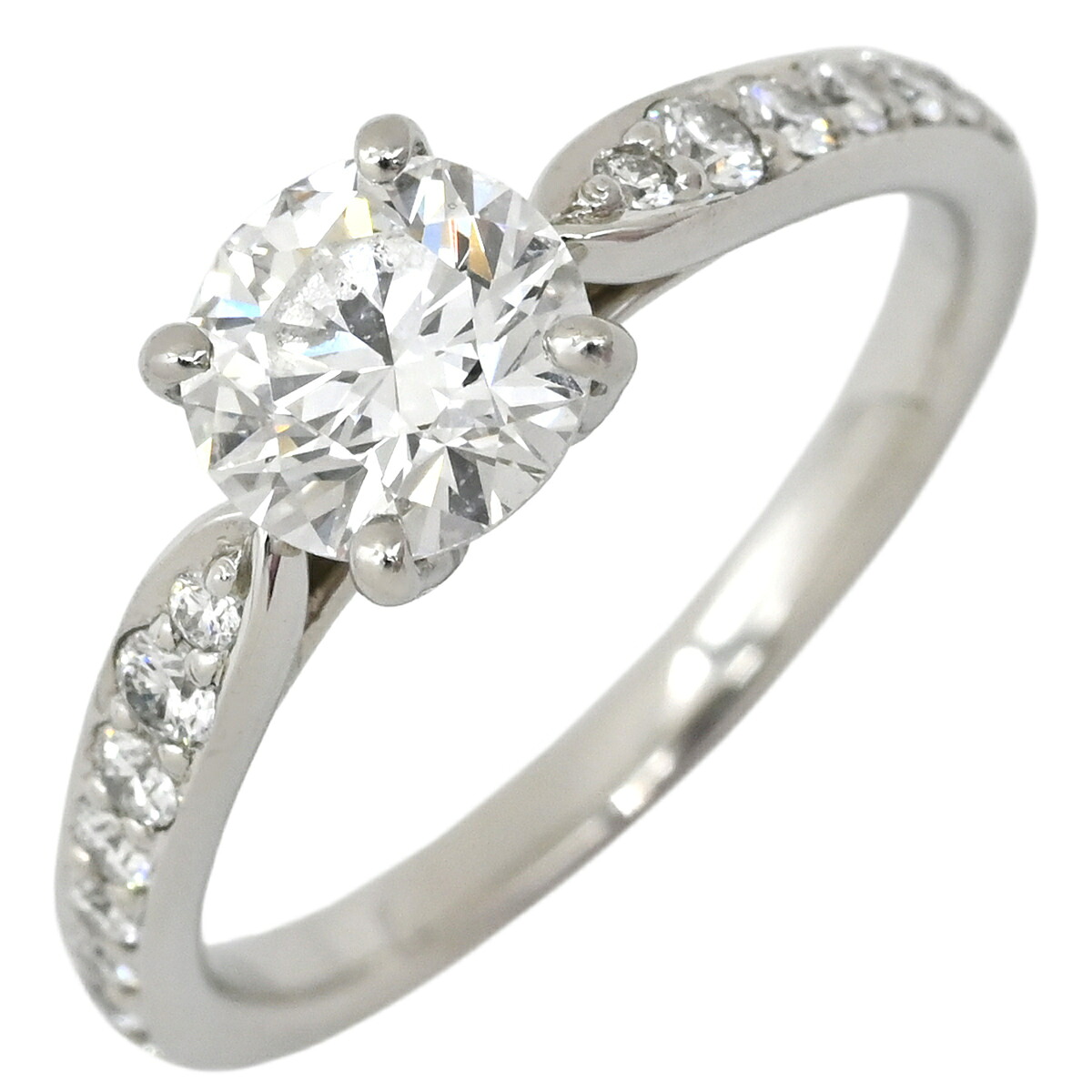 ティファニー Tiffany & Co リング 指輪 ハーモニー ダイヤリング プラチナシルバー ハーフエタニティ T＆Co. プラチナ 0.66ct 6.5号 【箱】 【中古】｜ブルークウォッチカンパニー