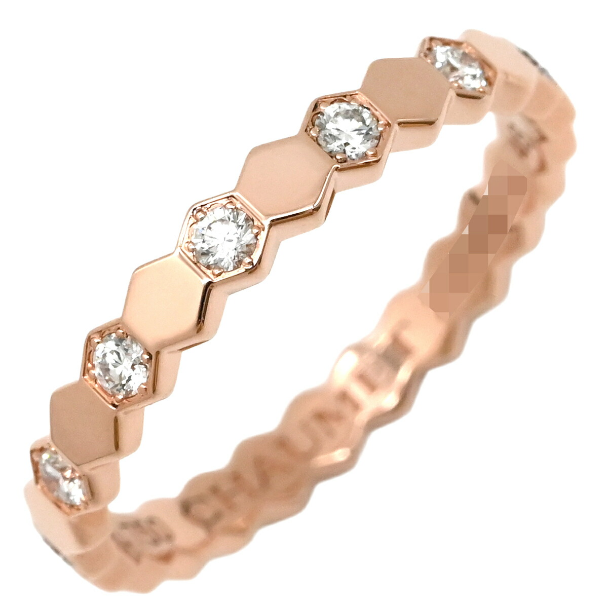 ショーメ CHAUMET リング 指輪 ビー ドゥ ショーメ ダイヤ ピンクゴールド #46(JP6) ビーマイラブ ハニカム 6号 081933 【箱】 【中古】|ブルークウォッチカンパニー