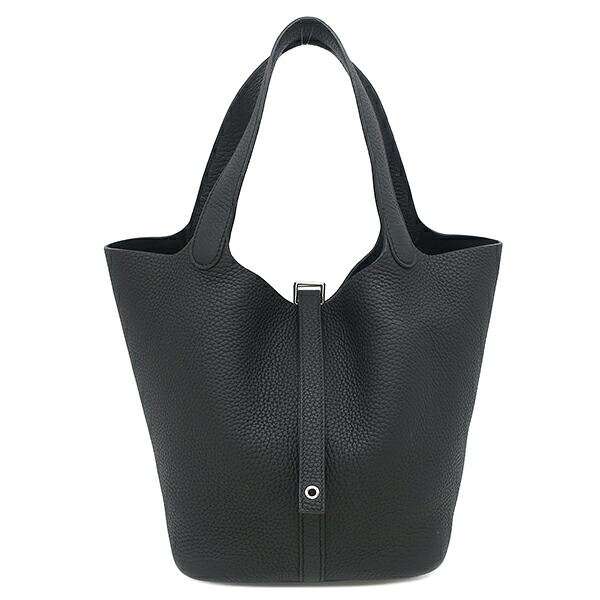 エルメス HERMES ハンドバッグ ピコタンロック MM 22 トリヨンクレマンス ブラック シルバー金具 黒 B 【保存袋】 【中古】｜ブルークウォッチカンパニー