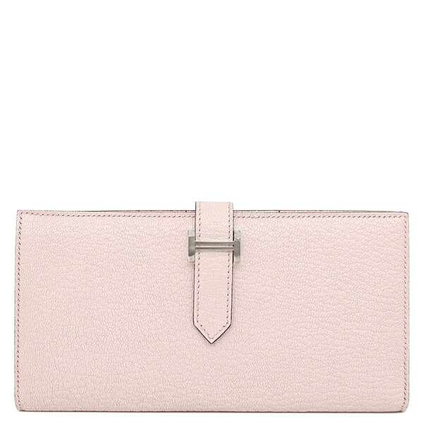 エルメス HERMES 長財布 ベアンスフレ シェブルミゾル モーヴペール シルバー金具 ピンク 2025年製 K 【箱】 【中古】｜ブルークウォッチカンパニー