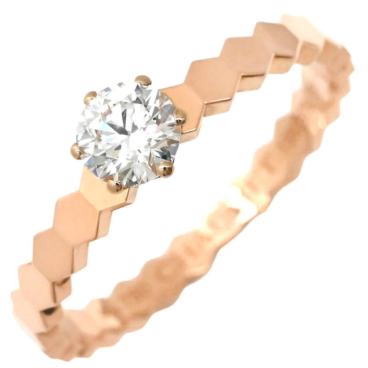 ショーメ CHAUMET リング 指輪 ビー ドゥ ショーメ ソリテール ピンクゴールド #51(JP11) Bee My Love ダイヤ 10.5号 J4NG00 【中古】|ブルークウォッチカンパニー