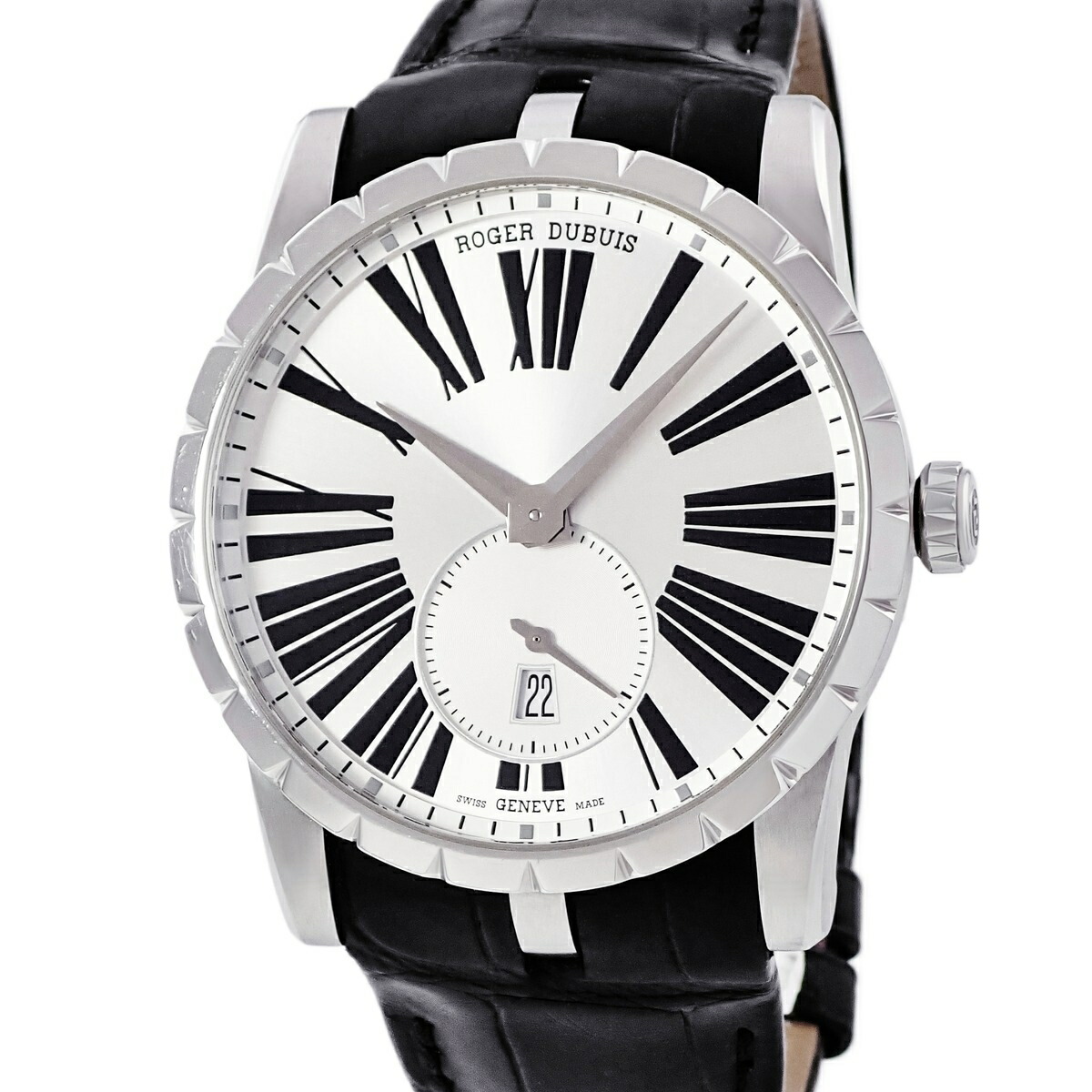ロジェデュブイ ROGER DUBUIS エクスカリバー 42 オートマティック DBEX0536 ローマン スモールセコンド メンズ 腕時計自動巻き シルバー 【中古】|ブルークウォッチカンパニー