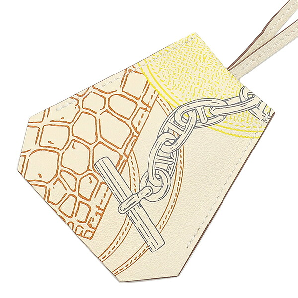 エルメス HERMES キーリング クロシェット インアンドアウト スイフト ナタ シルバー金具 IN&OUT U 【箱】 【中古】|ブルークウォッチカンパニー