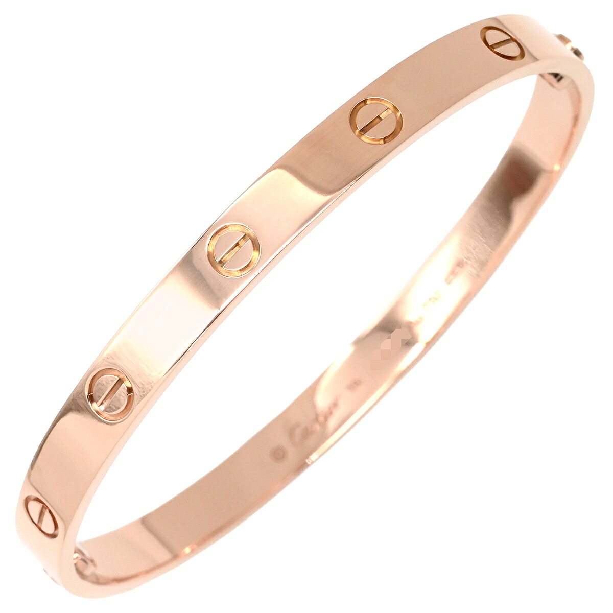カルティエ Cartier ブレスレット LOVE ラブブレスレット 旧型 ピンクゴールド #19 クラシックモデル 750 18K PG バングル 【箱】 【中古】｜ブルークウォッチカンパニー