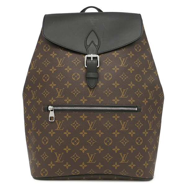 ルイヴィトン LOUIS VUITTON リュック・デイパック パルク モノグラムマカサー モノグラム&times;ブラック シルバー金具 茶 黒 M40637 SR0173 【保存袋】 【中古】｜ブルークウォッチカンパニー 108,900円