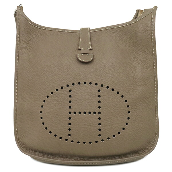 エルメス HERMES ショルダーバッグ エヴリン3 GM トリヨンクレマンス エトゥープ シルバー金具 グレージュ エブリン □P 【中古】｜ブルークウォッチカンパニー 249,000円