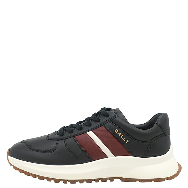 バリー BALLY スニーカー DARSYL アウトライン カーフ ブラック×レッド×ホワイト #8 1/2 新品 未使用 黒 赤 白 MSK09S 【箱】 【新品】|ブルークウォッチカンパニー
