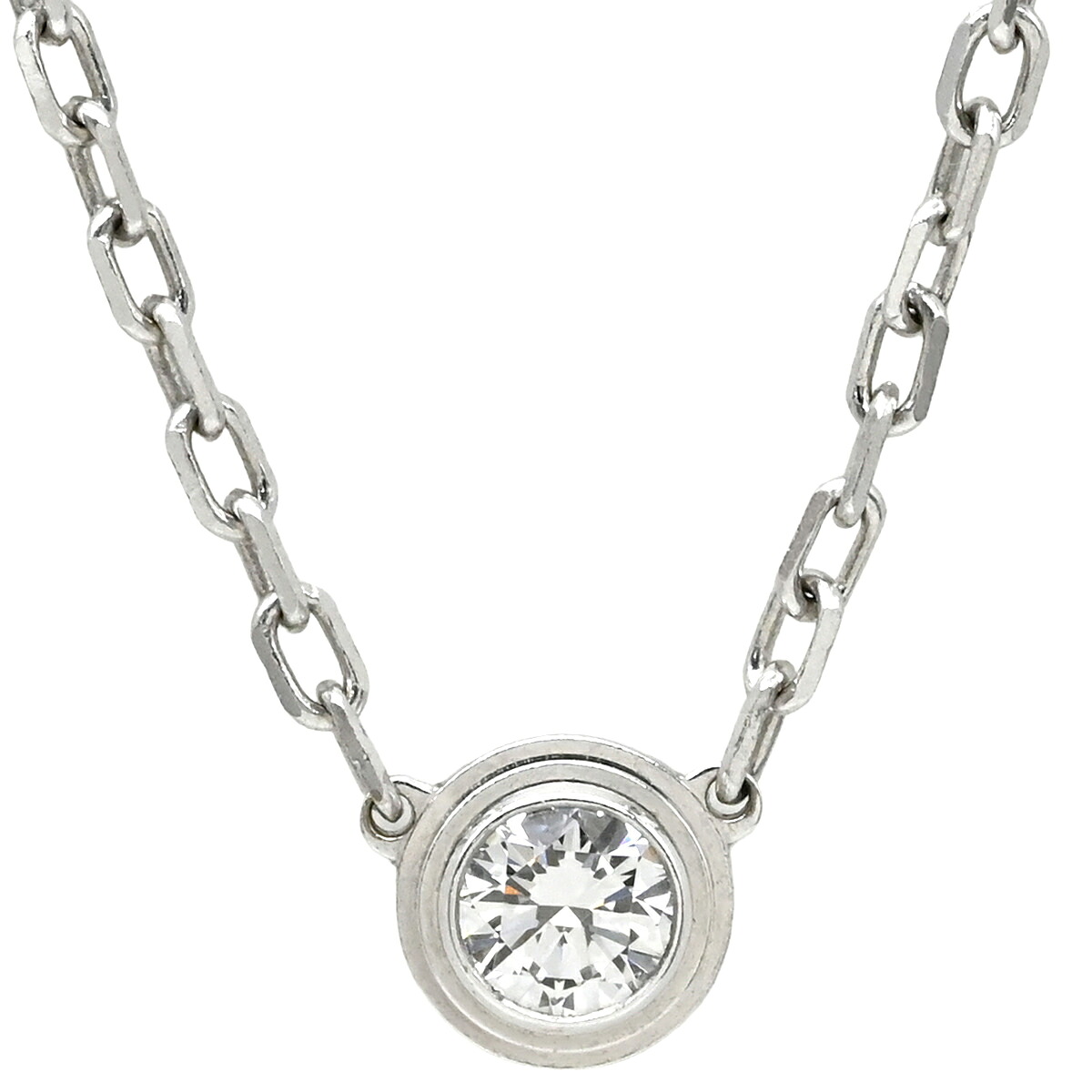 カルティエ Cartier ネックレス ダムール SM ホワイトゴールド ダイヤモンド 18K Au750 WG B7215900 【中古】｜ブルークウォッチカンパニー
