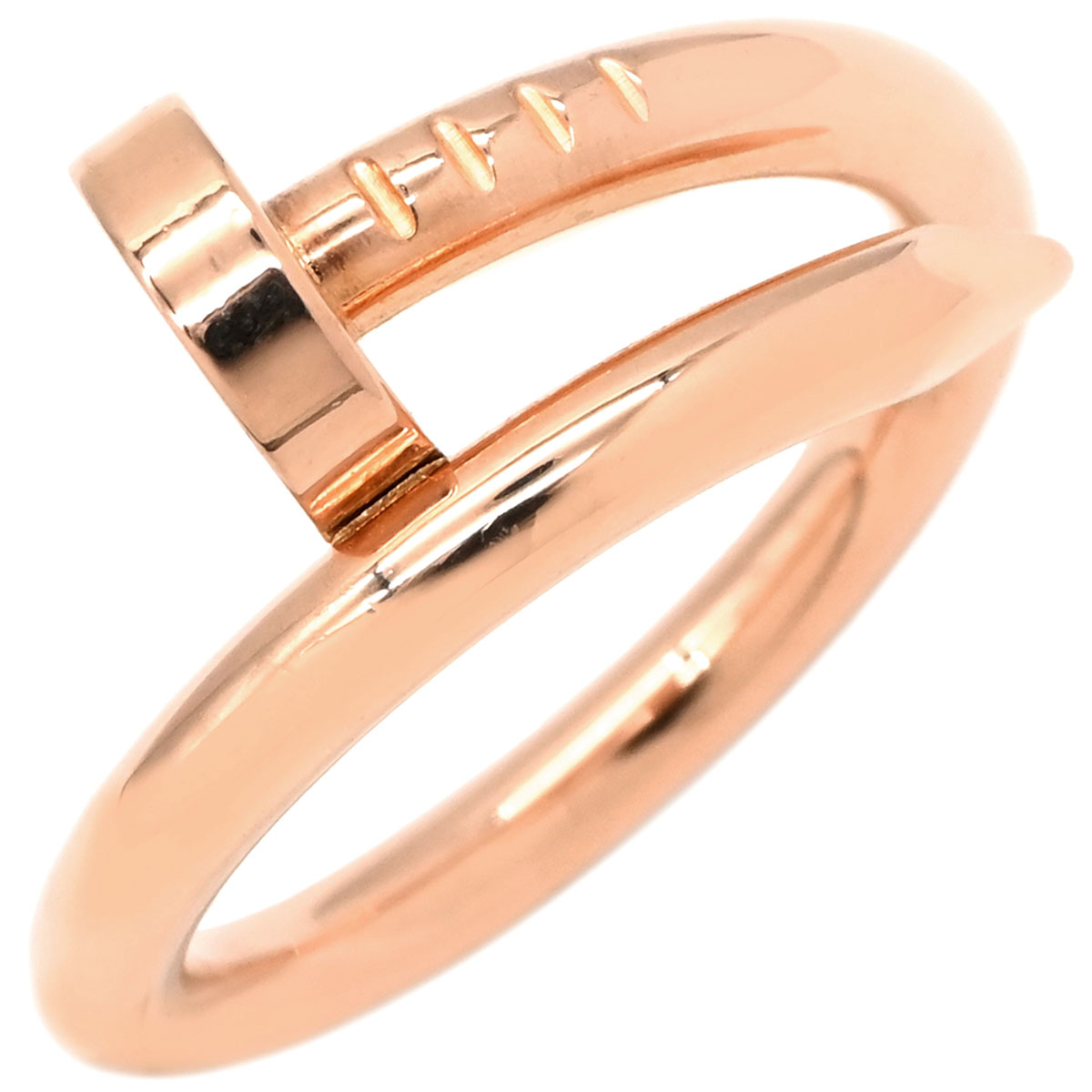 カルティエ Cartier リング 指輪 ジュストアンクル ピンクゴールド #51(JP11) 750 18K PG JUSTE UN CLOU 釘モチーフ 11号 B4092500 【中古】|ブルークウォッチカンパニー