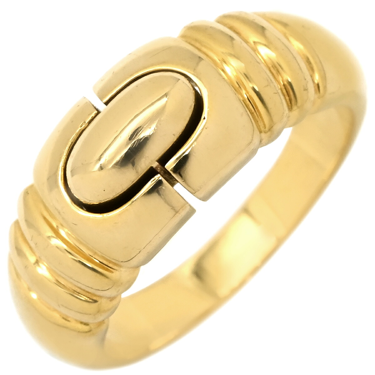 ブルガリ BVLGARI リング 指輪 パレンテシ イエローゴールド Parentesi Au750 18K 18金 ヴィンテージ 13号 【中古】｜ブルークウォッチカンパニー