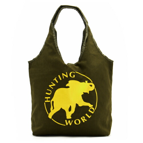 楽天市場 ハンティングワールド トートバッグ バッグ メンズ レディース ボルネオ チャリティー リバーシブル カーキ Kha Hunting World ブランドショップ ブルーク