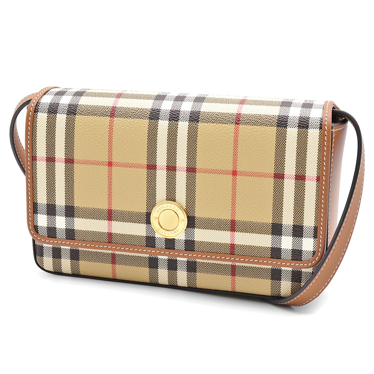 現行/美品 バーバリー アイコンストライプ 巾着 ポーチ ノバチェック ベージュ 中古・古着通販】BURBERRY (バーバリー) ノバチェック ハンドポーチ