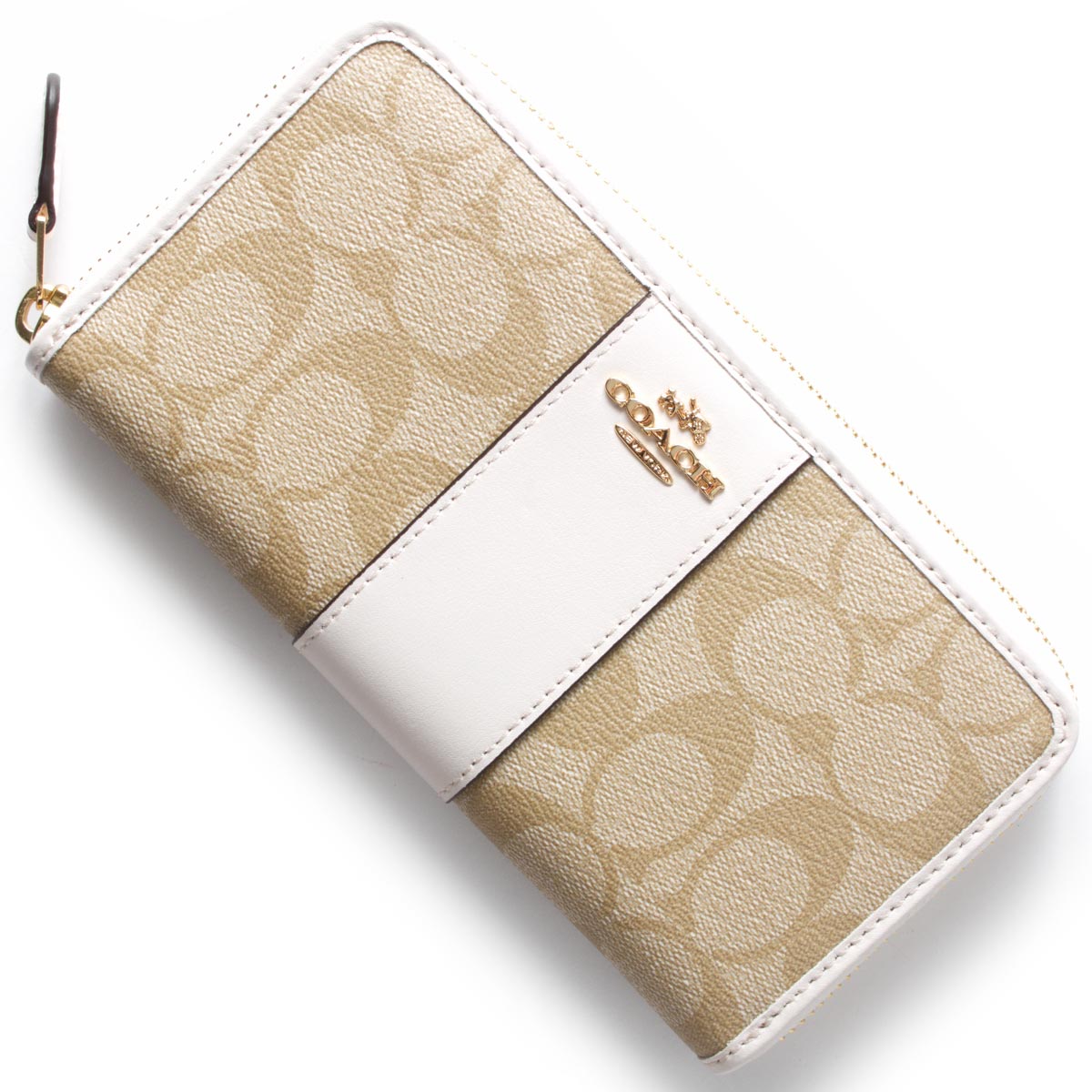 長財布 コーチ プラダ F ブルガリ Imdqc シグネチャー レディース ブルークウォッチカンパニー 財布 Coach クロエ アコーディオン ジップ ライトカーキ チョークホワイト 送料無料 対応 コーチ Coach 長財布 F Imdqc 新品