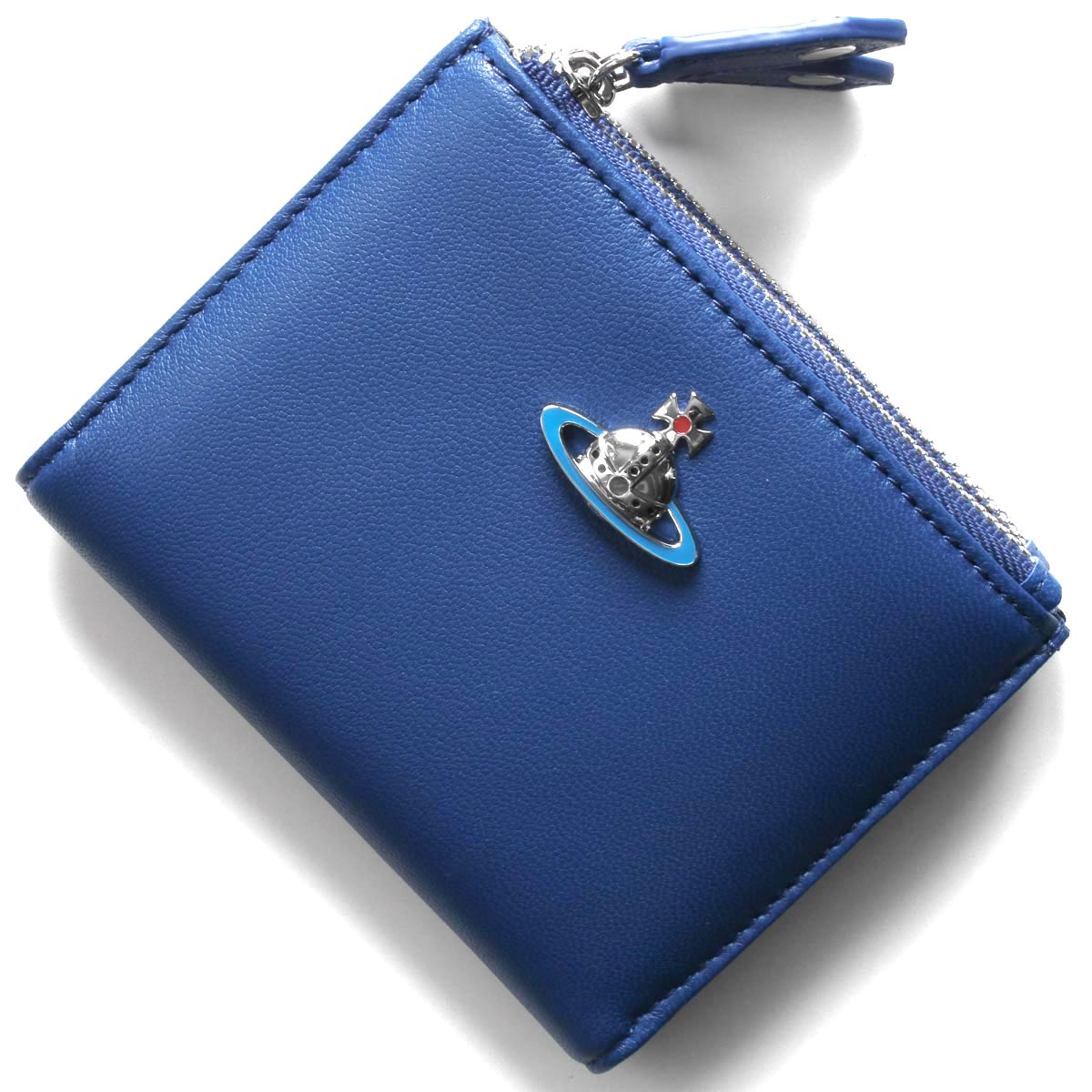 素敵な ヴィヴィアンウエストウッド Westwood Vivienne K401 ブルー オーブ エマ レディース メンズ 財布 二つ折り財布 Lwvwk401 Rashiastrologer Com