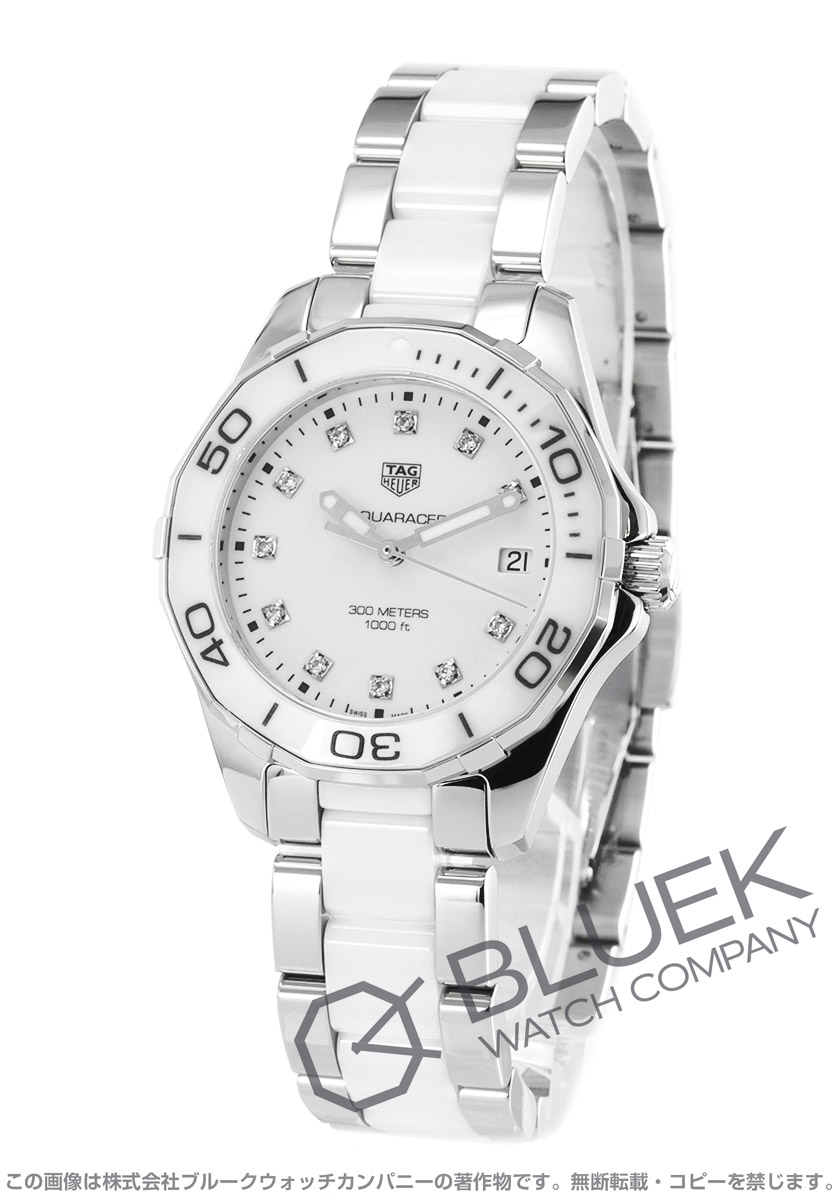 楽天市場 タグホイヤー アクアレーサー 300m防水 ダイヤ レディース Way131d Ba0914 ブルークウォッチカンパニー