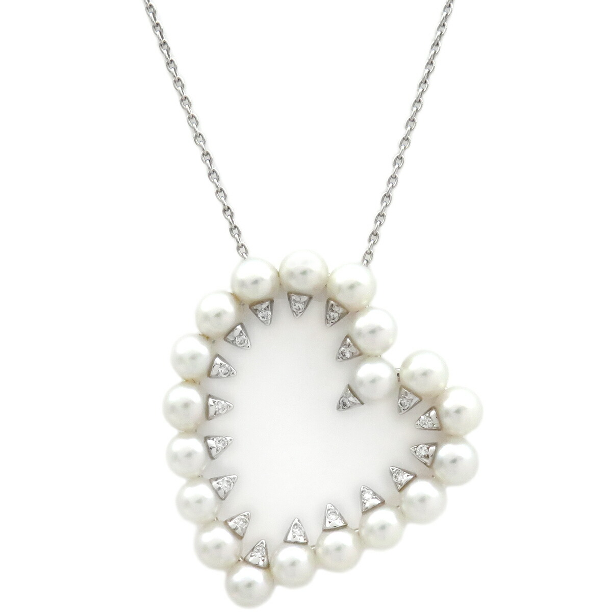 TASAKI デインジャーハートペンダント　ネックレス　パール 楽天市場】【中古】TASAKI タサキ デインジャー ハート