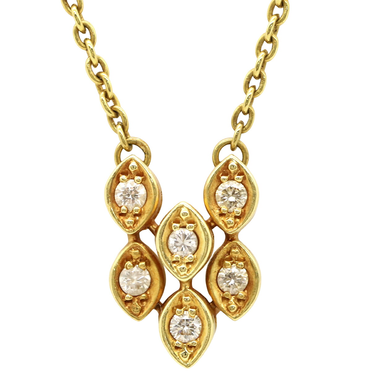 クリスチャン ディオール K18YG ダイヤモンド 0.55 ネックレス Dior  