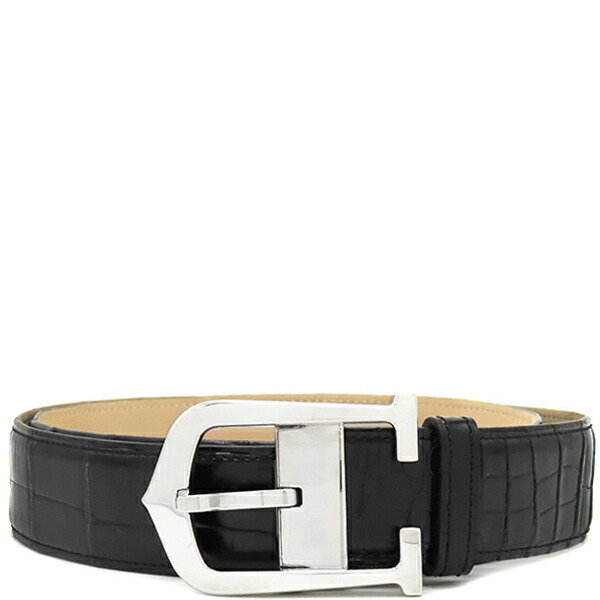 【美品 箱付き】カルティエ　Cアロンジェ　リバーシブル　ベルト　シルバーバックル 美品 箱付き】カルティエ Cアロンジェ リバーシブル ベルト