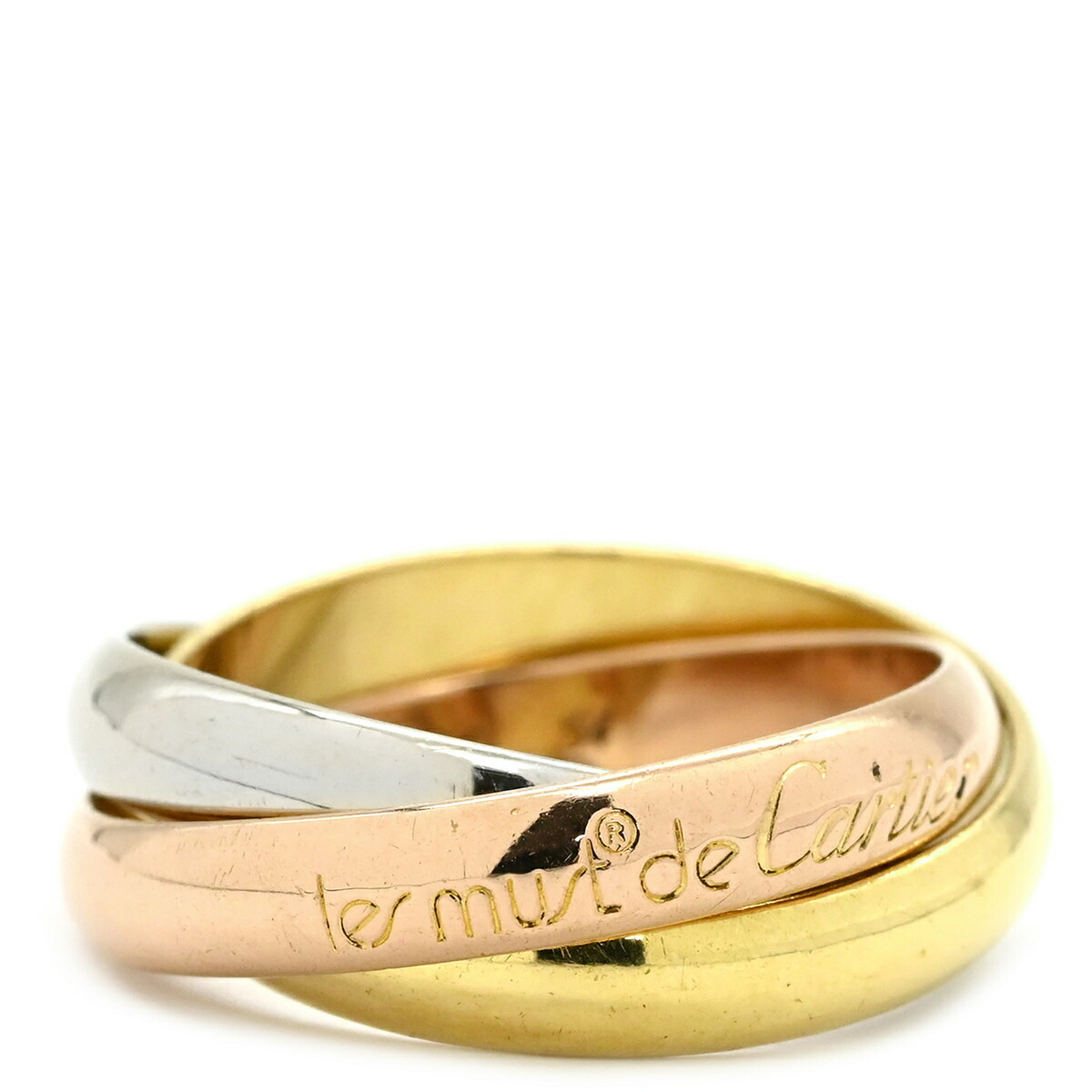 楽天市場】【緑屋質屋】カルティエ トリニティ リング クラシック 3P