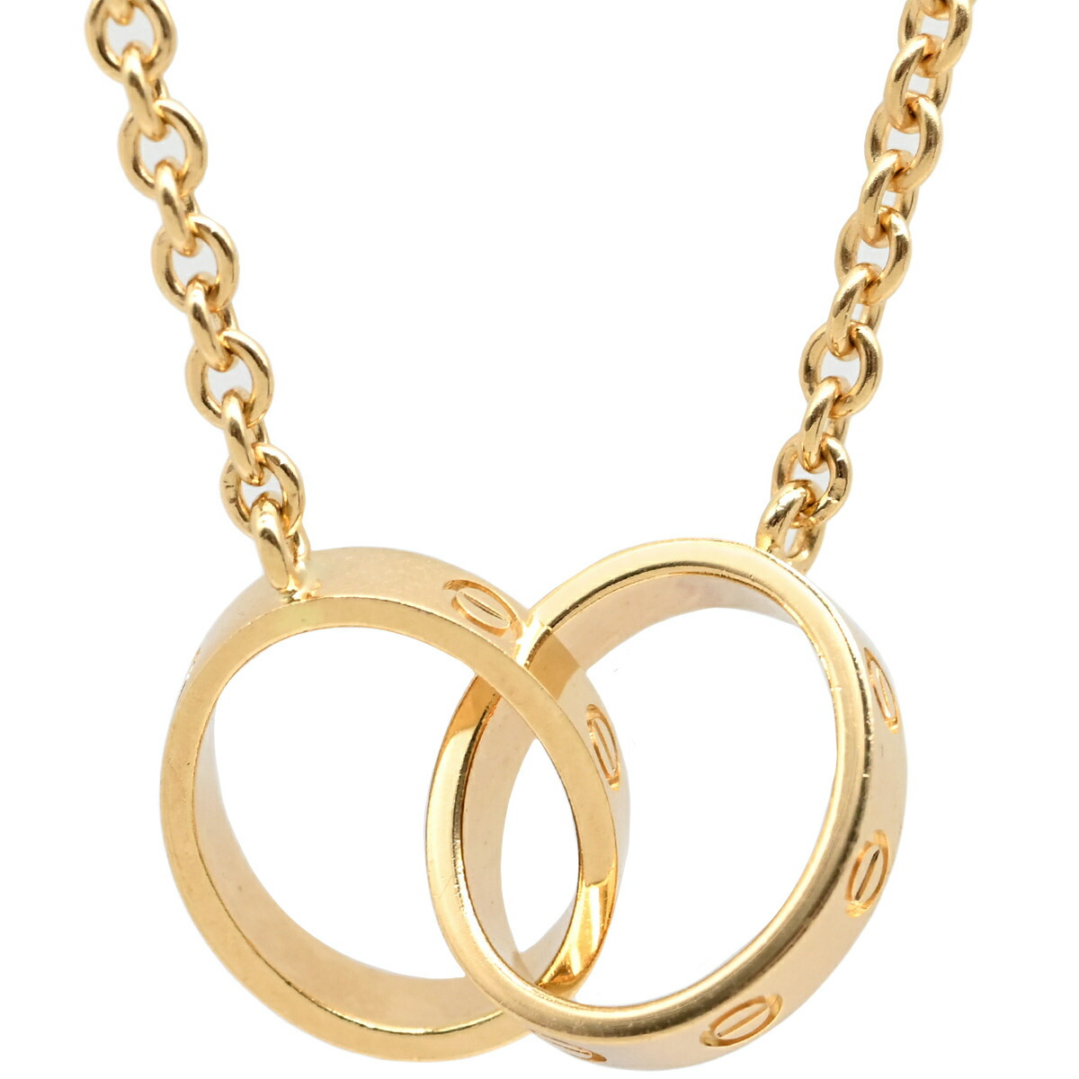 楽天市場】カルティエ ペンダントネックレス K18PG ダイヤ18P(0.22ct