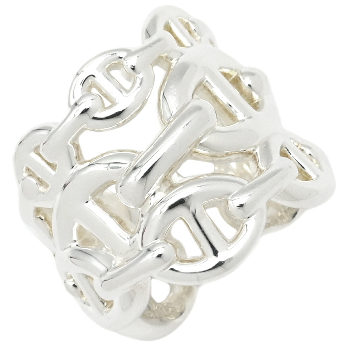 新品未使用　エルメス　シェーヌダンクルアンシェネ　シルバー　リング　PM55 楽天市場】【広尾店】エルメス HERMES シェーヌダンクル アンジェネ