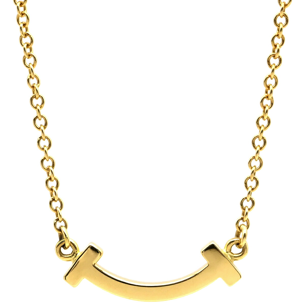 Tiffany ティファニー　スマイルネックレス　マイクロ　RG18K TIFFANY ティファニー スマイルネックレス マイクロ K18RG｜Yahoo