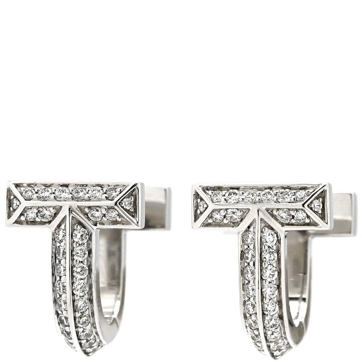 楽天市場】ティファニー T ワン オープン フープ ピアス K18ホワイト