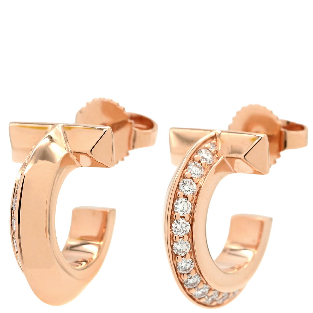 楽天市場】ティファニー T ワン オープン フープ ピアス K18ローズ