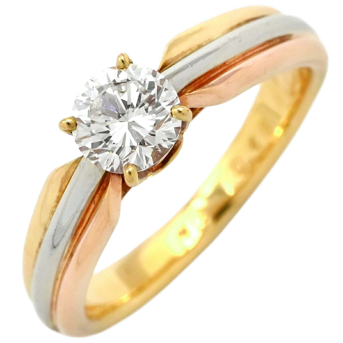 楽天市場】【緑屋質屋】カルティエ トリニティ リング クラシック 3P