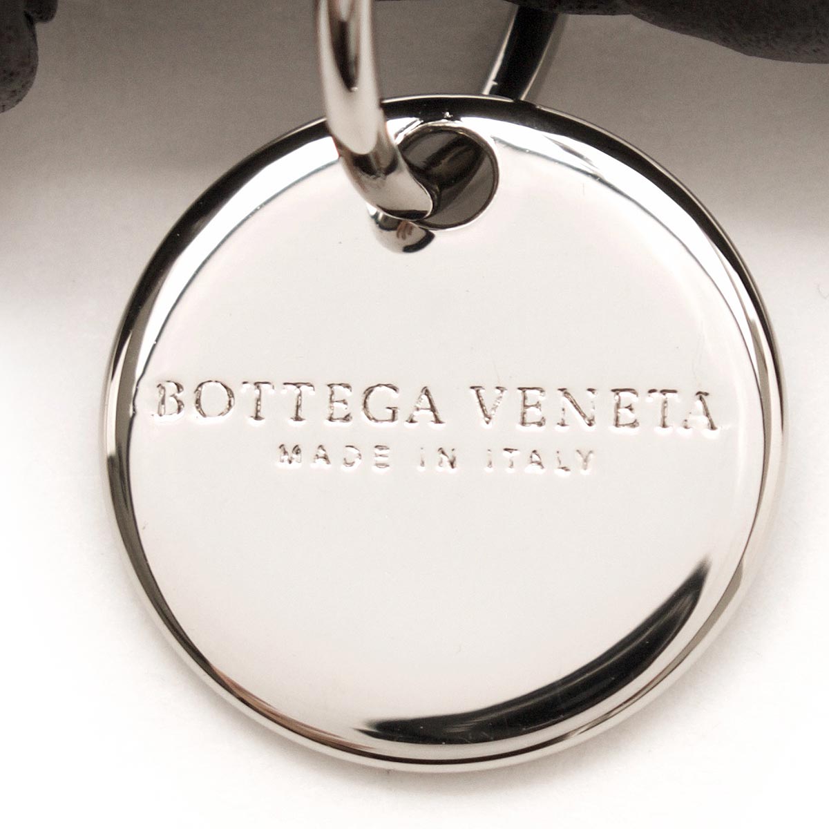 BOTTEGA VENETA キーリング イントレチャート ブラウン/シルバー - www