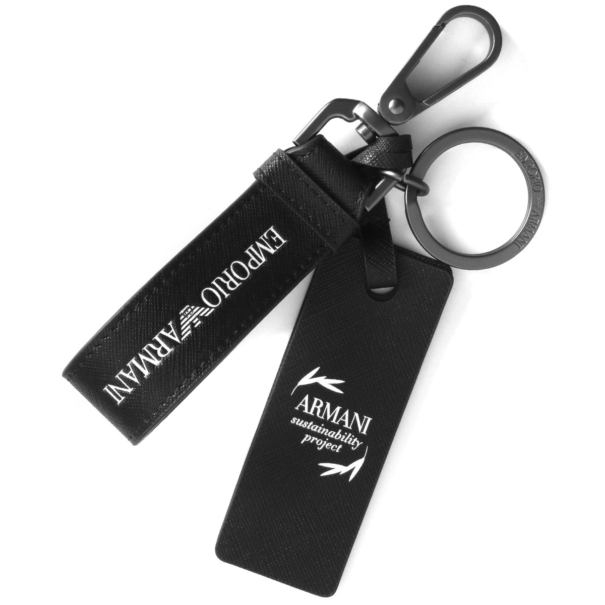 メンズ キーホルダー キーケース キーリング キーホルダー Sustainability エンポリオアルマーニ Project ブラック Project イーグルマーク アクセサリー Y0v ブラック Y4r284 Emporio Armani ブランドショップ ブルーク 全国送料無料 21年春夏新作