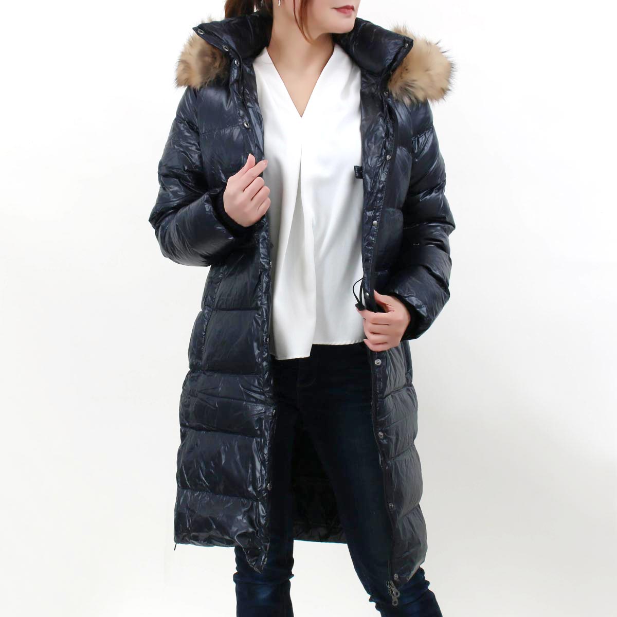 DUVETICA(デュベティカ) サイズ:40 ファーフード付きダウン