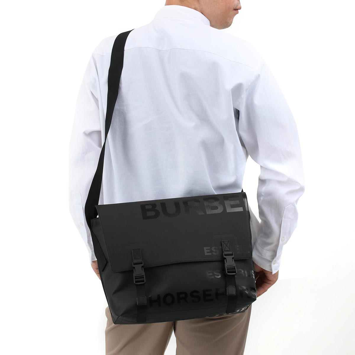 大きな取引 バーバリー ショルダーバッグ バッグ メンズ ロック ホースフェリー プリント ブラック Ml Lock G2c A11 22年春夏新作 Burberry Fucoa Cl